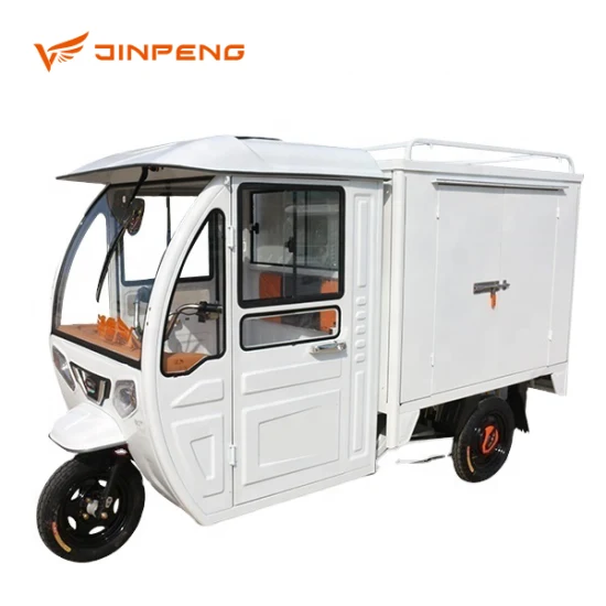 Jinpeng 三輪 1000W モーター エクスプレス パッケージ三輪車 キャビン電動ローダー付き